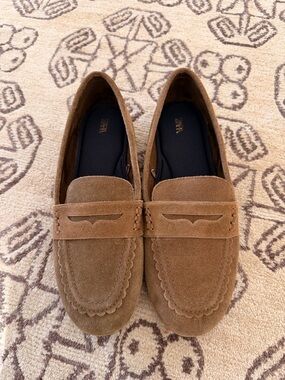 ZARA Stitched Split Suede Loafer